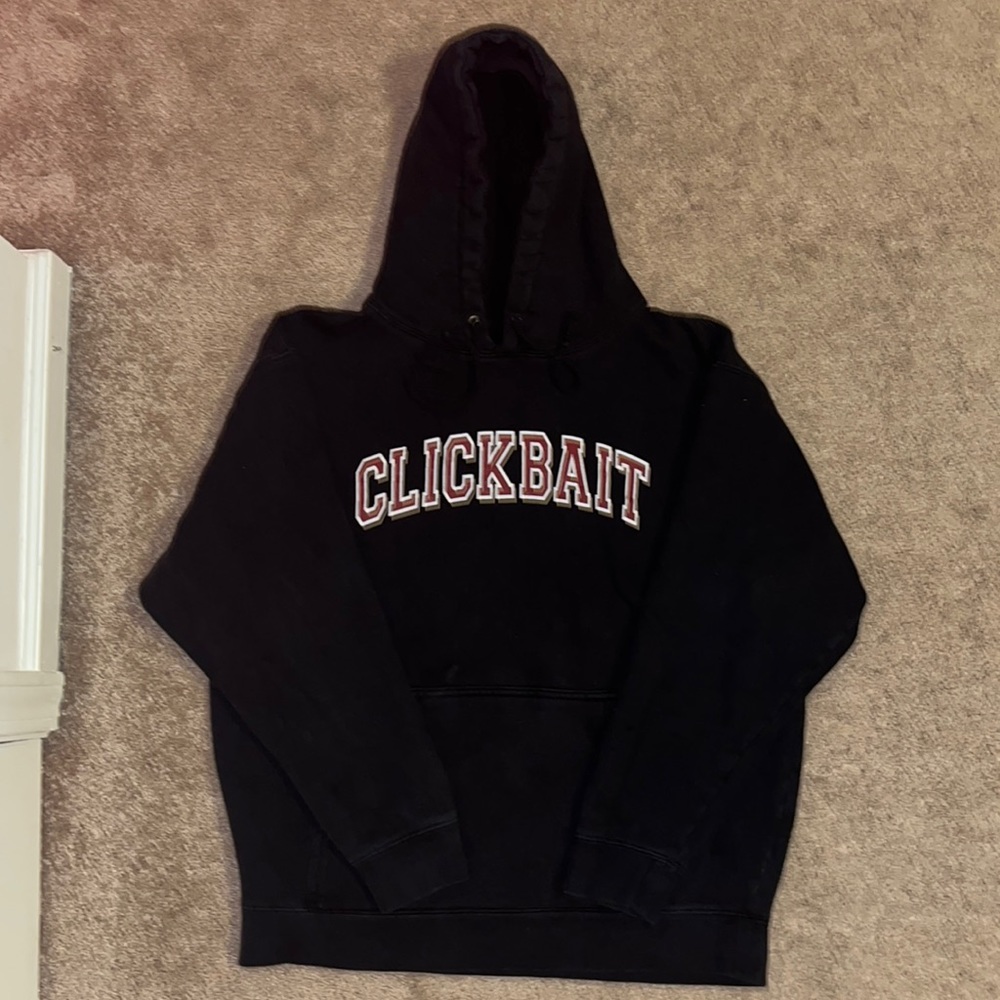 Black ClickBate hoodie